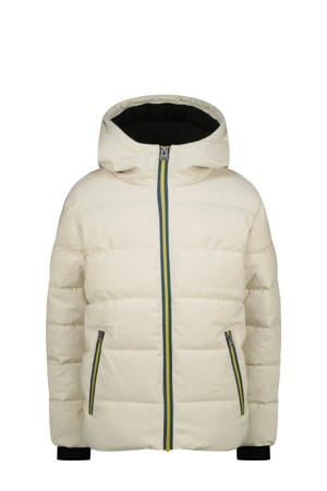 gewatteerde jas beige
