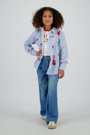 blouse blauw