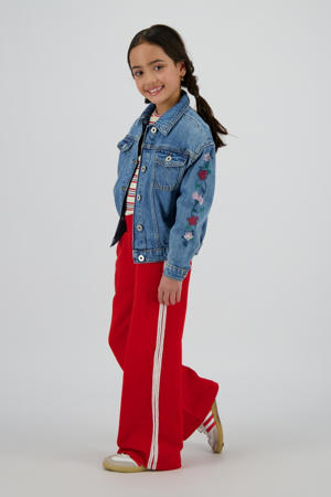 wide leg broek rood