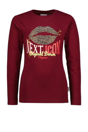 longsleeve donkerrood