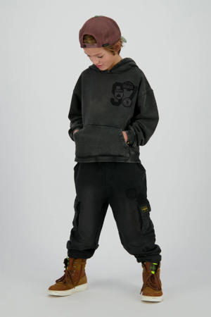 regular casual broek zwart