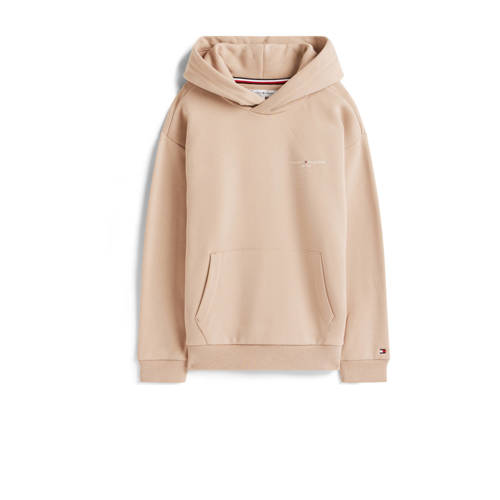 Tommy Hilfiger hoodie beige Sweater Logo - maat 140 afbeelding