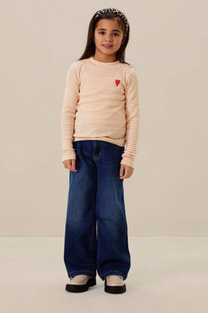 longsleeve oranje rib gebreid