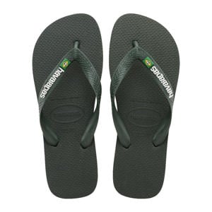 teenslippers olijfgroen