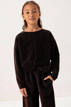 longsleeve brons met glitter