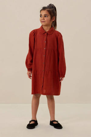 blousejurk roodbruin