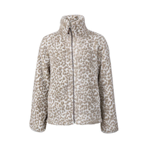 Brunotti fleece skivest luipaard wit/bruin Dierenprint - maat 164 afbeelding