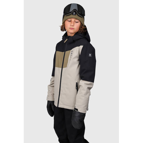 Brunotti ski-jas Flynnery ecru Skijack Jongens/Meisjes Polyester Capuchon - maat 176 afbeelding