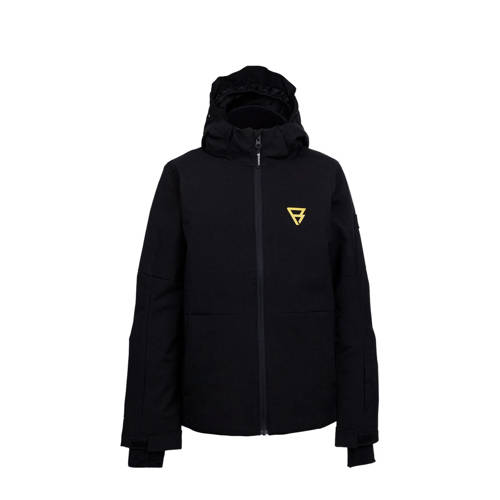 Brunotti ski jas Strokersy zwart Skijack Jongens/Meisjes Polyester Capuchon - maat 176 afbeelding