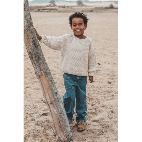 Your Wishes trui ecru grof gebreid Jongens Acryl Ronde hals Effen