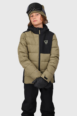 ski-jas Stortany olijfgroen/zwart