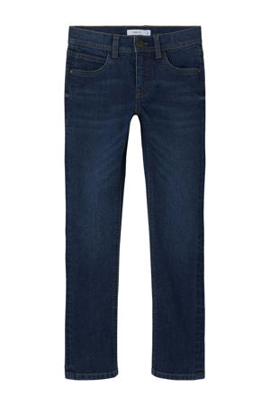 slim fit jeans dark blue denim