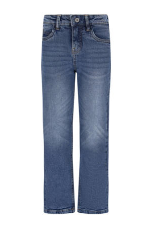 regular waist regular fit jeans medium blue denim