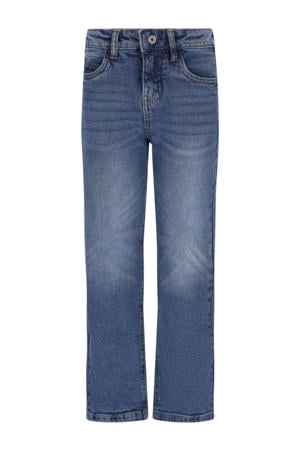 regular waist regular fit jeans medium blue denim