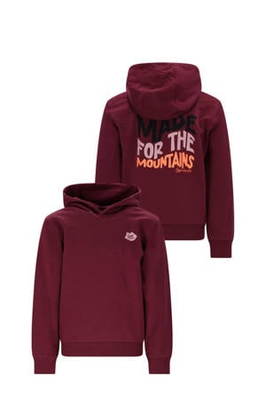 hoodie donkerrood