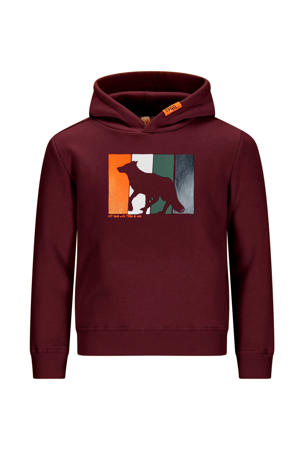 hoodie donkerrood