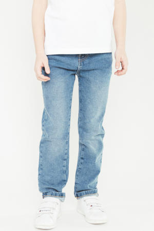 regular waist regular fit jeans medium blue denim