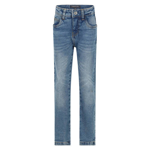 TYGO & vito regular waist regular fit jeans medium blue denim Blauw Effen - maat 122 afbeelding