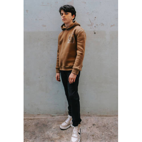 TYGO & vito NextGen hoodie bruin Sweater Jongens Stretchkatoen Capuchon - maat 182/188 afbeelding