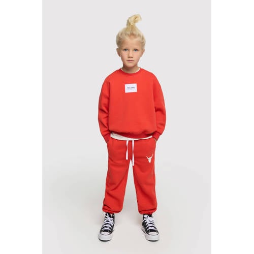 Alix Mini sweater rood Printopdruk - maat 158/164 | Sweater van Alix the Label afbeelding