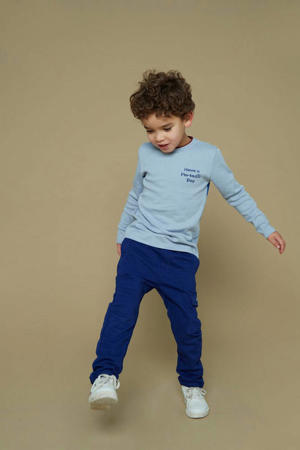 regular casual broek donkerblauw