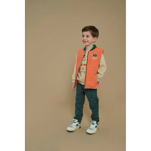 Sturdy sweatpants grijsblauw Chasing trails Broek Jongens Stretchkatoen