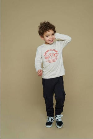 regular casual broek zwart