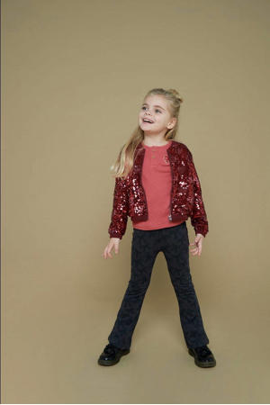 flared broek  antraciet Queen Of Hearts
