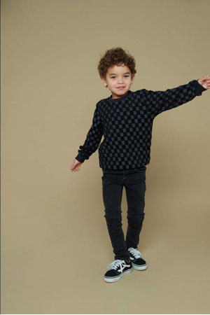 regular casual broek donkerblauw