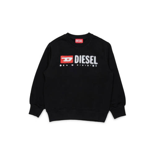 Diesel sweater zwart Tekst - maat 164 | Sweater van Diesel afbeelding