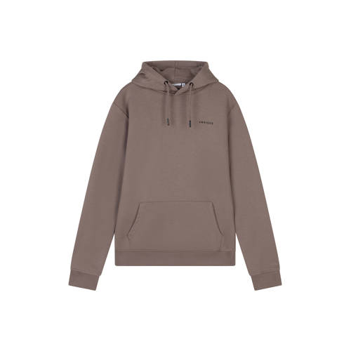 Ambique hoodie taupe Sweater Bruin Logo - maat 164 afbeelding