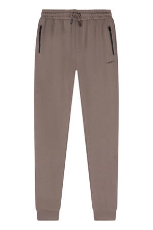 tapered joggingbroek taupe