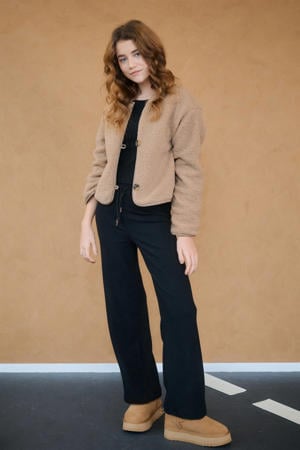 regular casual broek zwart