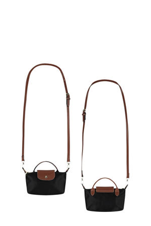 crossbody tas zwart/bruin