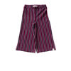 Your Wishes wide leg gestreepte casual broek paars