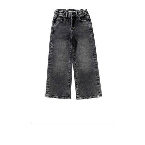 Your Wishes wide leg wide leg jeans grey denim Grijs Effen - maat 122 afbeelding