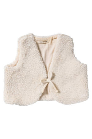 teddy gilet ecru