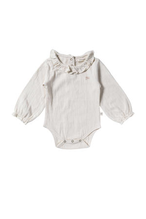 romper met ruches ecru