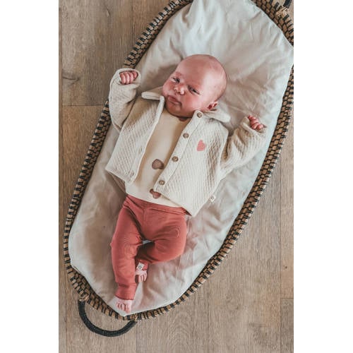 Your Wishes sweatvest met backprint ecru Meisjes Katoen Ronde hals Backprint - maat 50 afbeelding