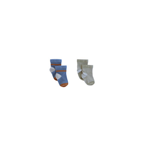 Your Wishes sokken - set van 2 blauw/grijs Multi Jongens Stretchkatoen - maat 62 afbeelding