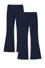 thumbnail: WE Fashion Flared legging (set van 2) donkerblauw