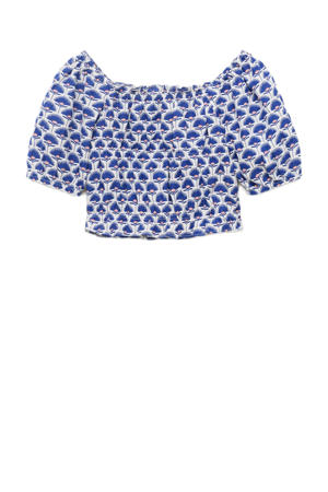 cropped top donkerblauw