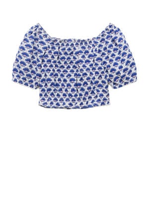 cropped top donkerblauw