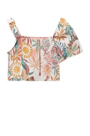 one shoulder top multi