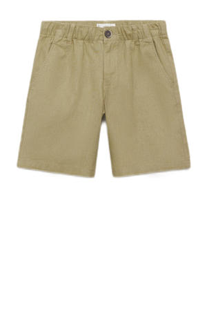 linnen regular casual short kaki