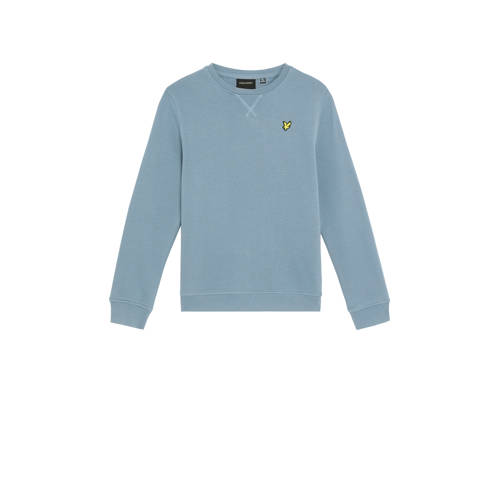 Lyle & Scott sweater ijsblauw Jongens Katoen Klassieke kraag Effen - maat 134/140 afbeelding