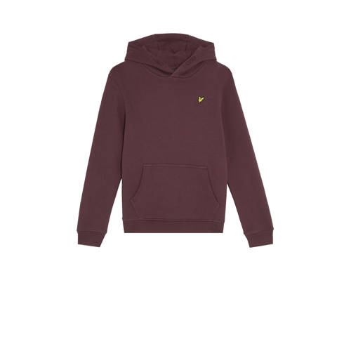 Lyle & Scott hoodie donkerrood Sweater Jongens Katoen Capuchon Effen - maat 134/140 afbeelding