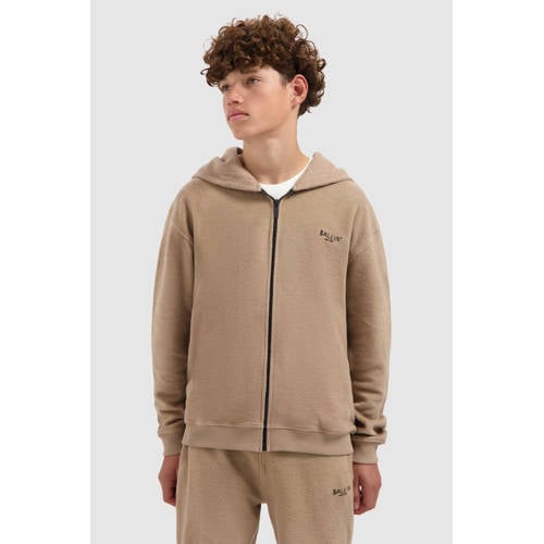 Ballin sweatvest beige Effen - maat 176 | Vest van Ballin afbeelding
