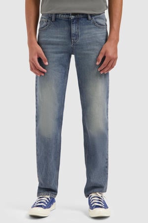 waist regular fit jeans medium blue denim