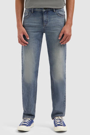 waist regular fit jeans medium blue denim